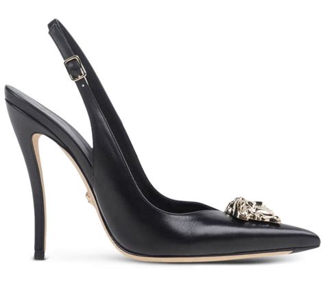 versace classic seta sole silk|Versace slingback shoes.